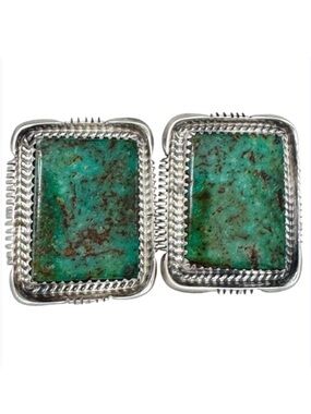 Maria Platero (Navajo) Sterling Silver Turquoise Post Earrings